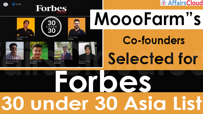 MoooFarm”s Co-founders selected for Forbes 30 under 30 Asia List