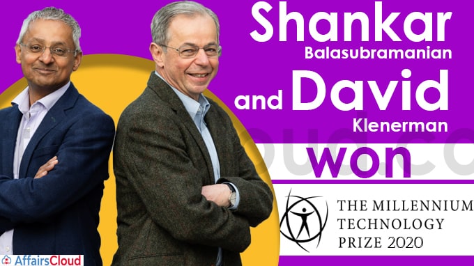Shankar Balasubramanian and David Klenerman won 2020