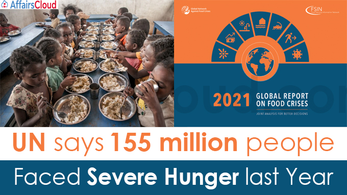 UN says 155 million people faced severe hunger last year