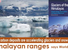 Black carbon deposits are accelerating glaciers and snow melt in Himalayan ranges says World Bank