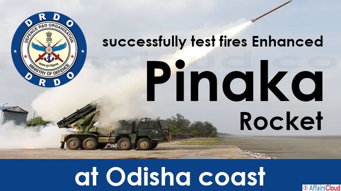 DRDO successfully test fires Enhanced Pinaka Rocket at Odisha coast