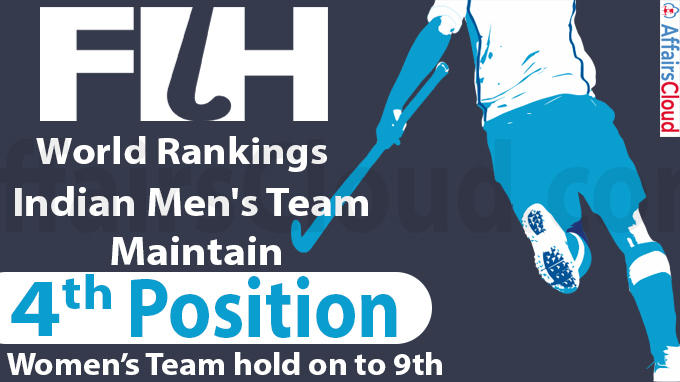 FIH world rankings Indian men's team maintain 4th position