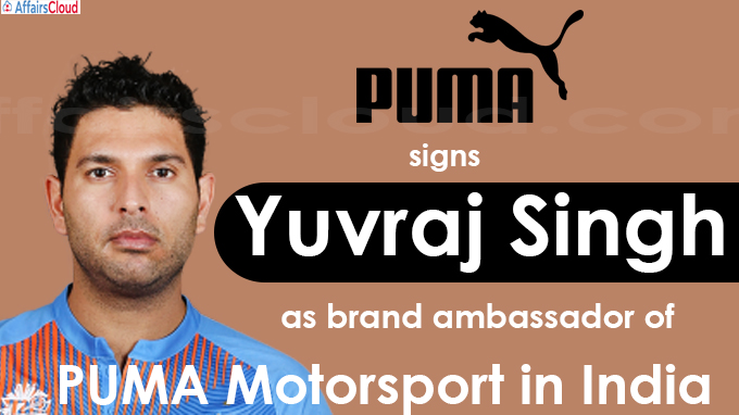 PUMA signs Yuvraj Singh as brand ambassador of PUMA Motorsport in India