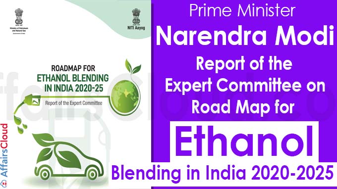 Road Map for ethanol blending in India 2020-2025