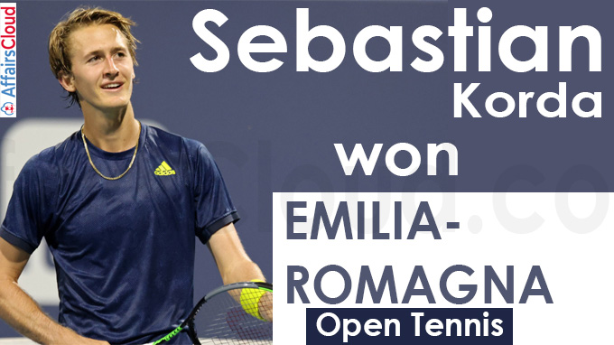 Sebastian Korda wins Emilia-Romagna Open tennis