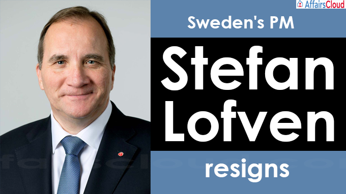 Sweden's PM Stefan Lofven resigns