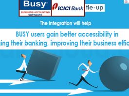BUSY Accounting Software, ICICI Bank tie-up