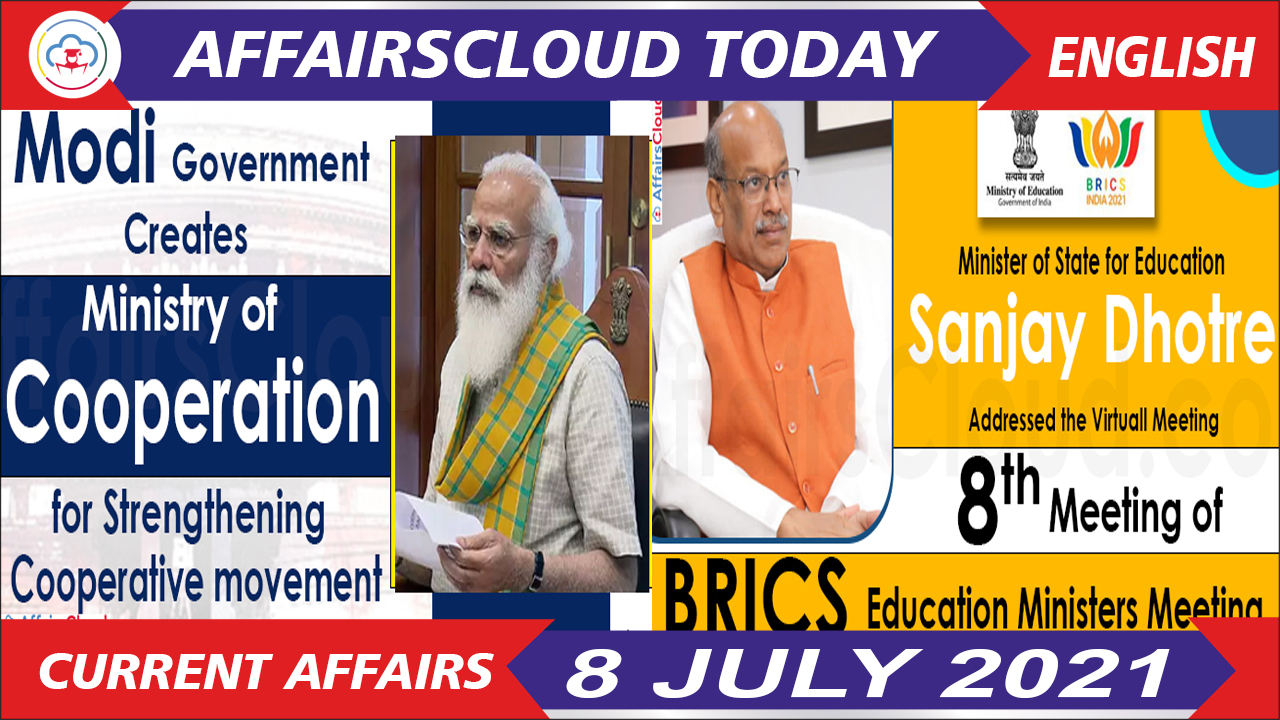 Current Affairs 8 July 2021 english