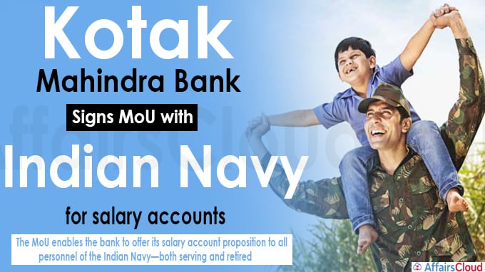 Kotak Mahindra Bank signs MoU with Indian Navy