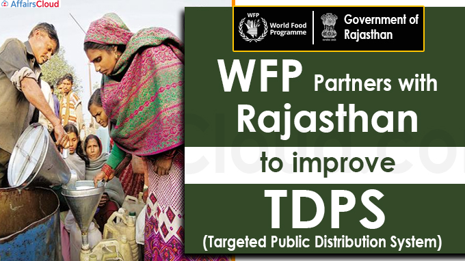 WFP partners with Rajasthan to improve Targeted Public Distribution System