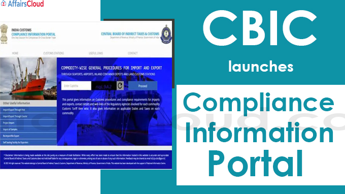 CBIC launches Compliance Information Portal