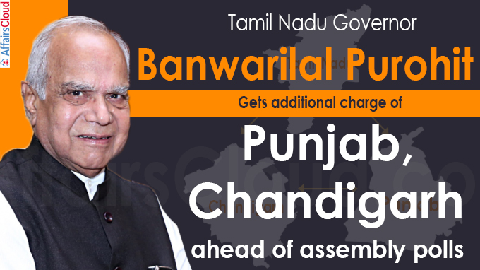 Governor Banwarilal Purohit gets additional charge of Punjab, Chandigarh