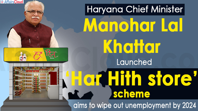 Khattar launches ‘Har Hith store’ scheme, aims to wipe out unemployment by 2024