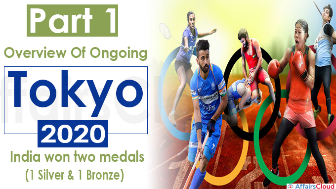 Overview Of Ongoing Tokyo 2020, India won two medals(1 Silver & 1 Bronze)