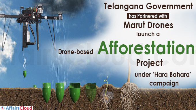 drone-based afforestation under ‘Hara Bahara’ campaign