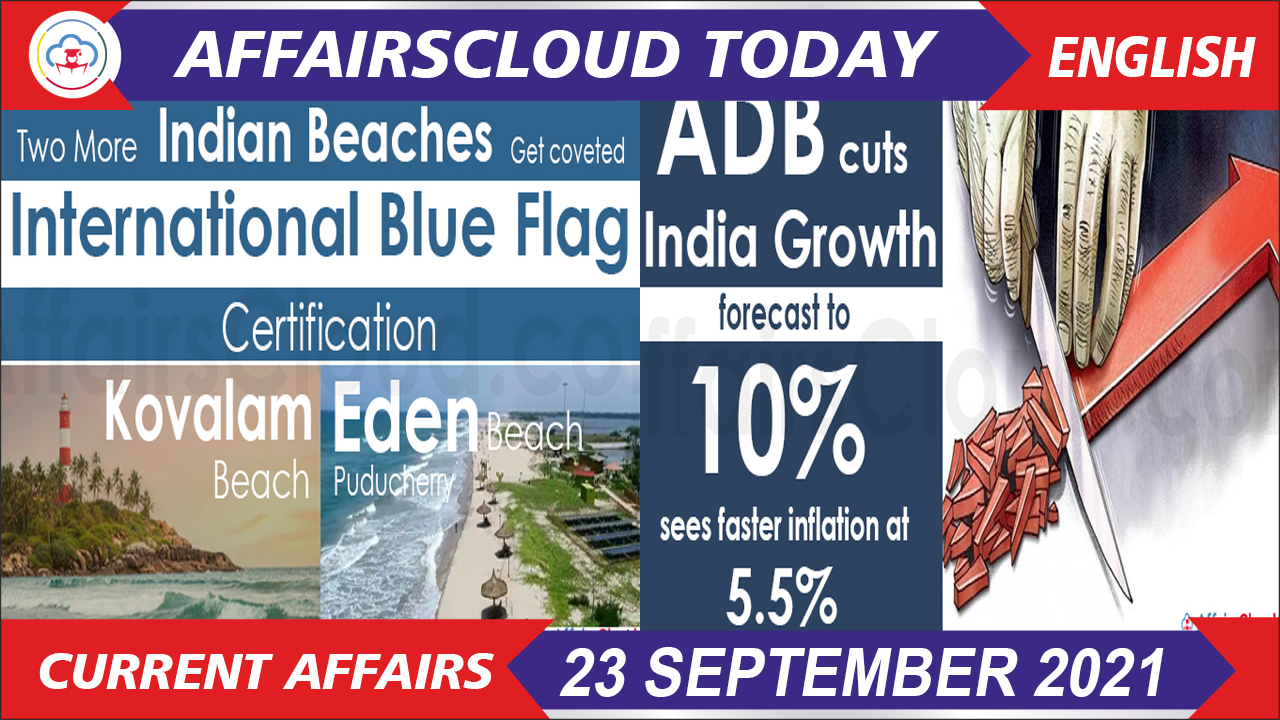 Current Affairs 23 September 2021 english Current Affairs 23 September 2021 english