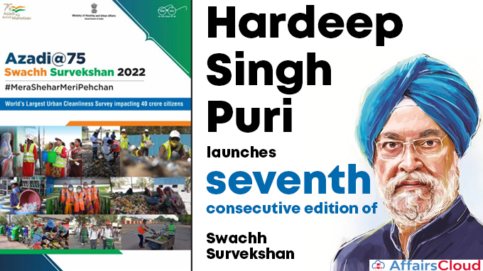 Hardeep-Singh-Puri-launches-seventh-consecutive-edition-of-Swachh-Survekshan