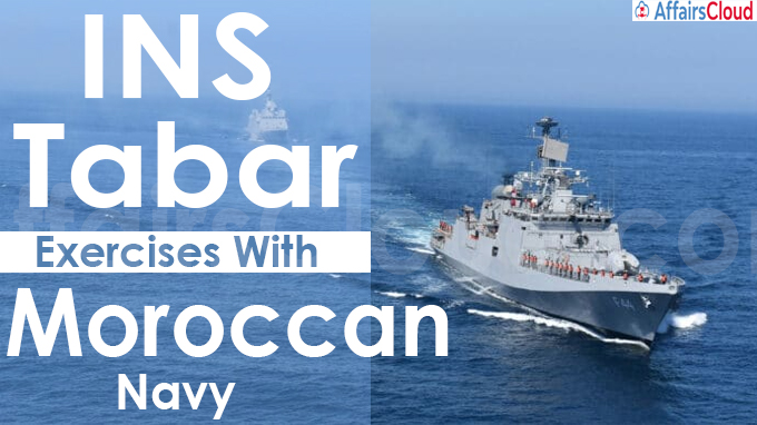 INS Tabar Exercises With Moroccan Navy