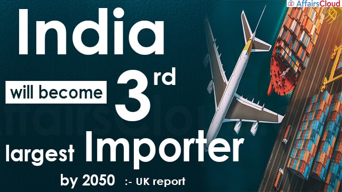 India will become 3rd largest importer by 2050