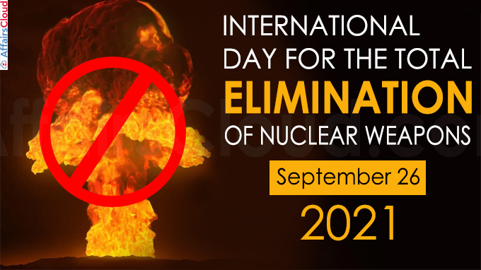 International Day for the Total Elimination of Nuclear Weapons 2021
