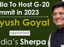 Piyush Goyal appointed as India’s Sherpa for G20