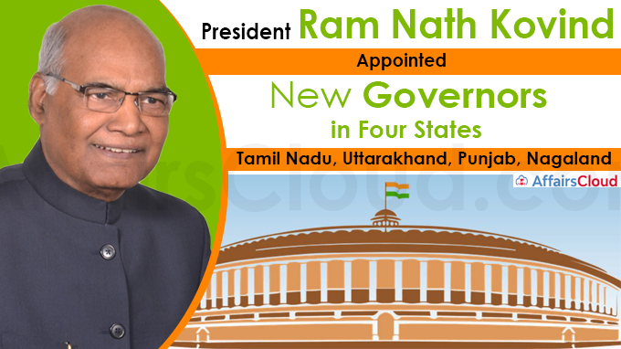 President Ram Nath Kovind appoints new Governors in four states