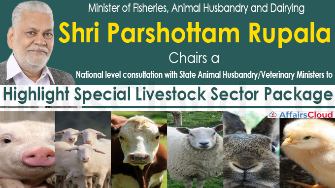 Parshottam Rupala Chaired National Level Meeting with all State Animal  Husbandry/Veterinary Ministers;Launched NLM Portal
