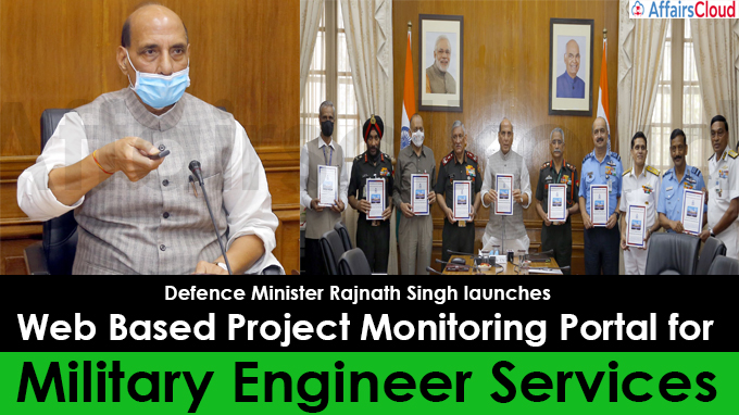 Defence Minister Rajnath Singh launches Web Based Project