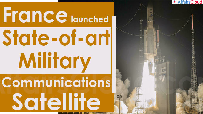 France launches state-of-art military communications satellite