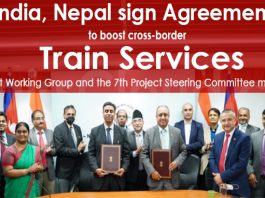 India, Nepal sign agreements to boost cross-border train services