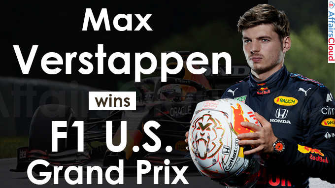 Max Verstappen wins F1 U.S. Grand prix
