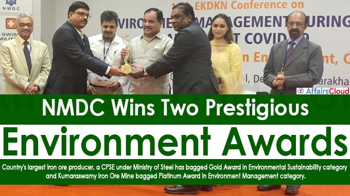 NMDC Wins two Prestigious Environment Awards