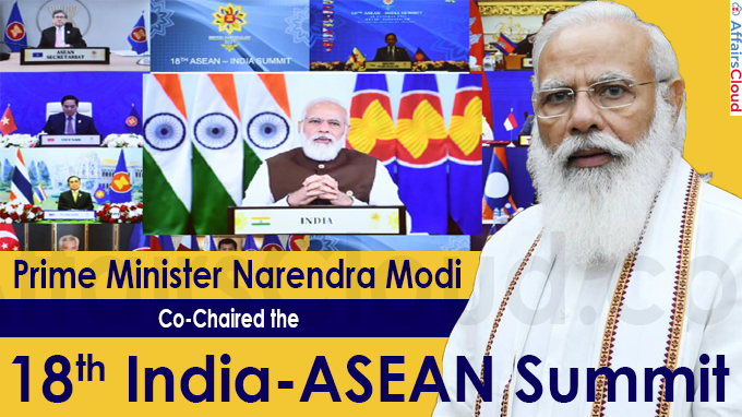 Prime Minister co-chairs the 18th India-ASEAN Summit
