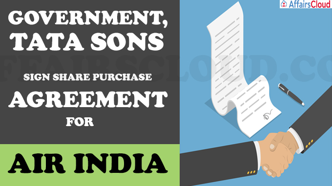 Sons sign share purchase agreement for Air India