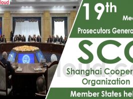 Three Day Nineteenth Meeting of Prosecutors General of the Shanghai Cooperation Organization (SCO) Member States held
