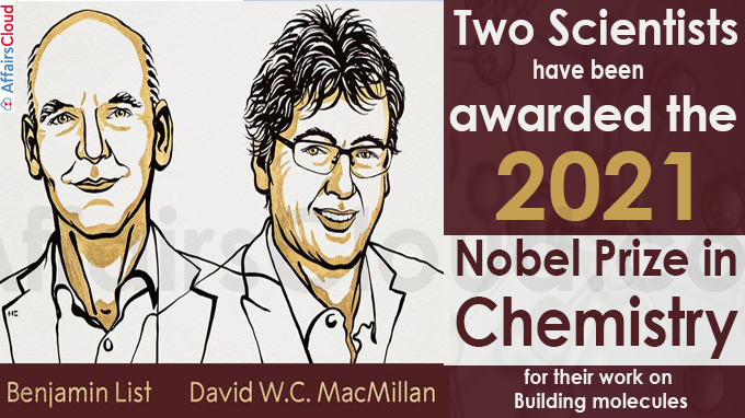 Two scientists share Chemistry Nobel for developing tool for building molecules