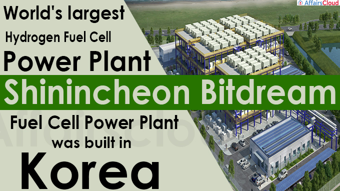 World's largest hydrogen fuel cell power plant