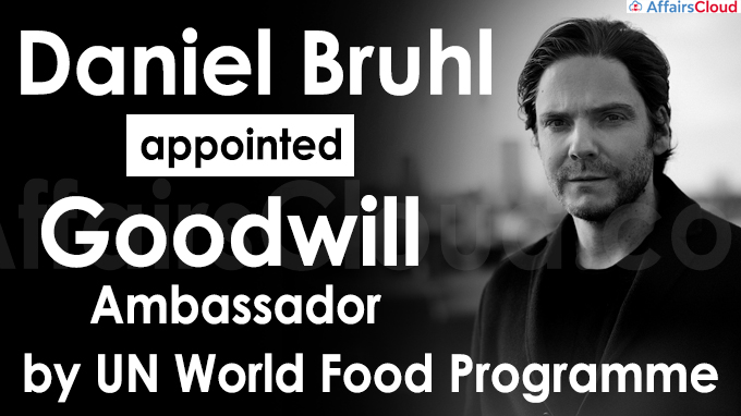 Daniel Bruhl appointed Goodwill Ambassador