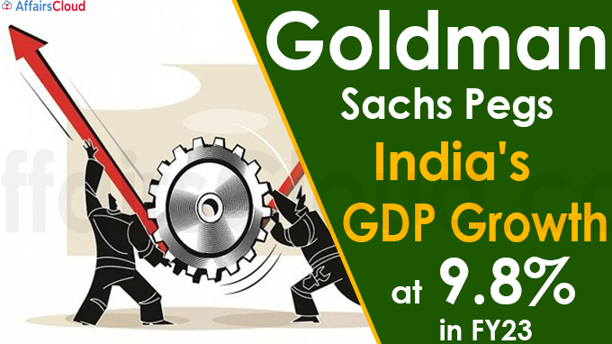 Goldman Sachs pegs India's GDP growth