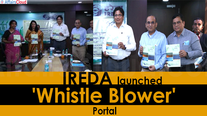 IREDA launches 'Whistle Blower' portal