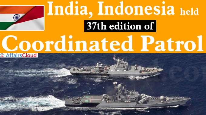 India, Indonesia held 37th edition of coordinated patrol