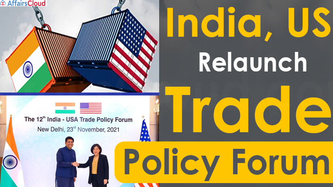 India, US relaunch Trade Policy Forum