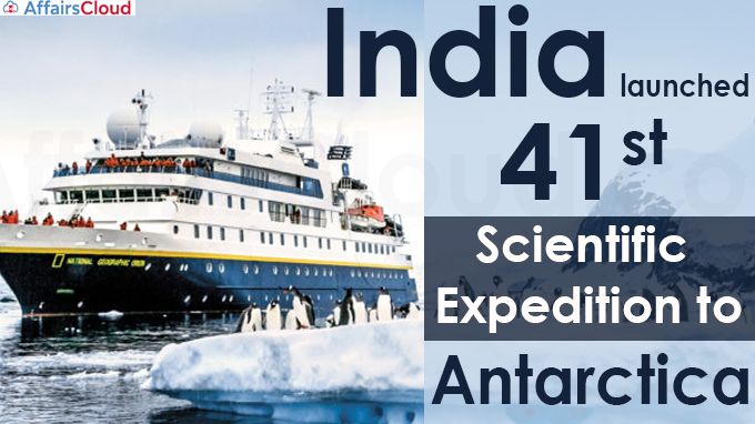 India launches 41st Scientific Expedition to Antarctica