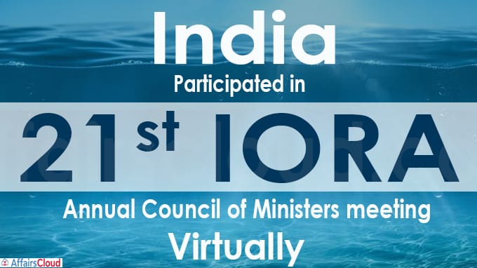 India participated in 21st IORA Annual Council of Ministers' meeting