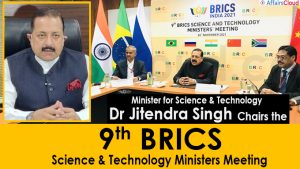 India’s Minister for Science & Technology Dr Jitendra Sing