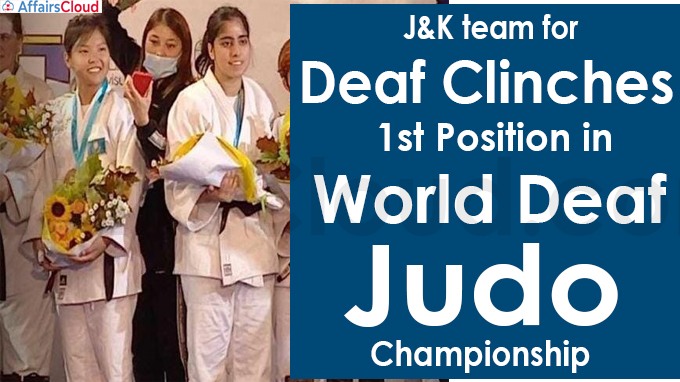 J&K team for deaf clinches 1st position in World Deaf Judo Championship