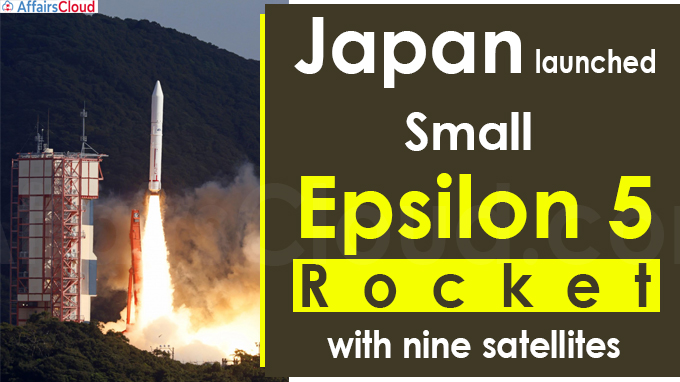 Japan launches small Epsilon 5 rocket with nine satellites
