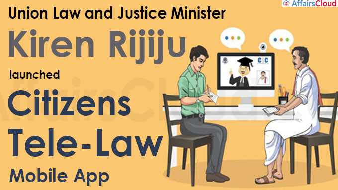 Kiren Rijiju launches Citizens’ Tele-Law Mobile App