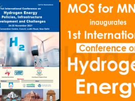MOS for MNRE inaugurates 1st International Conference on Hydrogen Energy