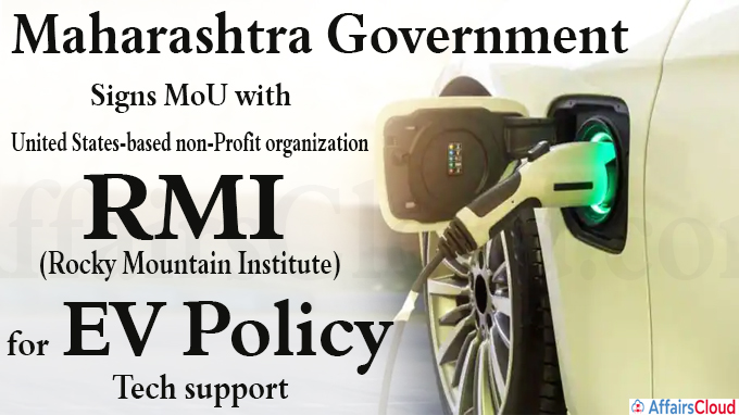 Maha signs MoU with US org for EV policy tech support
